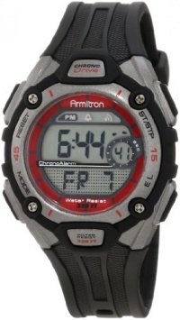 Armitron Women's 456999RED Sport Chronograph Silver-Tone and Black with Red Accents Watch