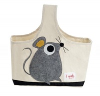 3 Sprouts Organic Caddy Tote Bag, Mouse