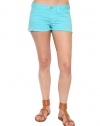 Women's J Brand Low Rise Cut Off Short in Bright Turquoise Size 29