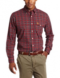 U.S. Polo Assn. Men's Woven Shirt With Small Checkered Pattern