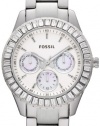 Fossil Women's ES2956 Stainless Steel Analog with White Dial Watch