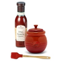 Le Creuset Artisinal Gift Sets BBQ Pot and Stonewall Kitchen BBQ Sauce Gift Set