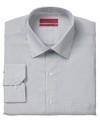 A neutral base with a modern fit means that the options are endless with this microchecked shirt from Alfani RED.