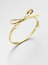 A playful style in radiant goldtone. GoldtoneDiameter, about 2.25Hinged closureImported 