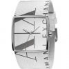 Armani Exchange Women's AX6000 White Leather Quartz Watch with White Dial