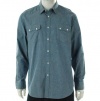 American Rag Black Combo (appears gray) Heather LS Button Down Shirt