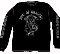 Sons Of Anarchy Fear The Reaper Long Sleeve Black T-Shirt