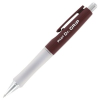 Pilot Dr. Grip Retractable Ballpoint Pen, Medium Point, Black Ink, Cranberry Barrel, Each - 36120