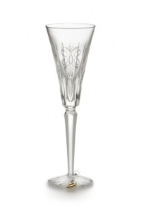 Waterford Crystal 5th Edition 12 Days of Christmas Champagne Flute, Five Gold Rings