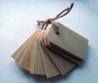 Wood Gift Tags / Blank Wooden Tags for Wine, Decor, Weddings (Pkg of 50)