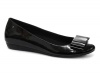 Rockport Women's Faye Flat Bow Ballet Flat,Black Patent Leather,5.5 M US