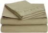 Bed Sheet Set - Queen Size, Sage Olive Green, - 1800 Chain Design