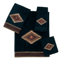 Avanti Mohave 4-Piece Towel Set, Black