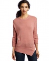 LAmade Women's Long Sleeve Asymmetric Top, Rose Dawn, Medium