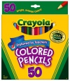 Crayola 50ct Long Colored Pencils