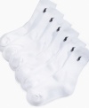 Ralph Lauren's signature quality and comfort in a six pack of affordable cotton socks.