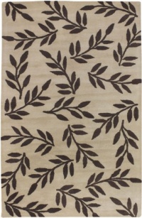 Area Rug 5x8 Rectangle Transitional Beige-Chocolate Color - Surya Gramercy Rug from RugPal