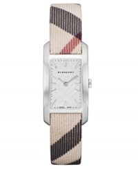 The first name in British fashion, Burberry creates iconic patterns that outlast trends. This Swiss-made timepiece is no exception.