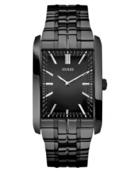 This dress watch from GUESS is a modern marvel that rocks the black-on-black trend.