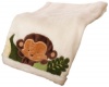 Kids Line Jungle 123 Boa Blanket, Brown