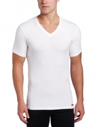 Calvin Klein Men's Prostretch Slim Fit V-Neck Tee, White, Large