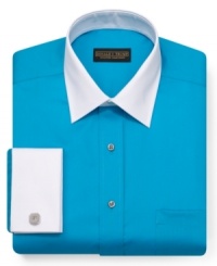 Sometimes basic is just the way you need to go, especially when it's this crisp dress shirt from Donald J. Trump.