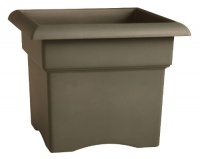 Fiskars 57714 14-Inch Veranda Square Planter Box, Color Cement