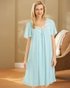 20321 M Aqua Miss Elaine Gown Short Flutter Sleeve