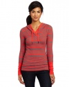 Calvin Klein Performance Women's Striped Thermal Hoodie Tee