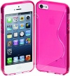 Cimo S-Line Back Flexible Cover TPU Case for Apple iPhone 5 - Pink