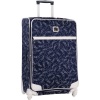 Diane Von Furstenberg Luggage Color On The Go 28 Inch Expandable Spinner, Navy/White, One Size