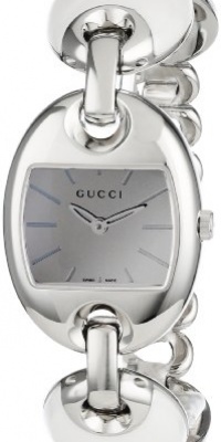 Gucci Women's YA121515 Marina Chain Small White Ceramic and Steel Bracelet Watch