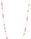 Kate Spade New York Bar None Pink Scatter Necklace