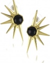 House of Harlow 1960 Black Cabochon Star Earrings