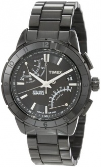 Timex Men's T2N500 Intelligent Quartz SL Series Fly-Back Chronograph Black IP Bracelet Watch