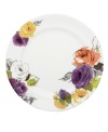 Featuring a mix of edgy, artsy blooms in modern porcelain, Charcoal Floral dinner plates from kate spade new york lends chic new style to casual tables. (Clearance)