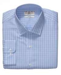 Brighten up your dress wardrobe with the fresh palette of this checked shirt from Club Room.