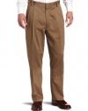 Dockers Men's Never-Iron Essential Khaki D3 Classic Fit Pleated Pant, Taupe, 34x30