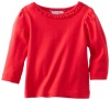 Hartstrings Baby-girls Infant Long Sleeve Crew Neck Tee Shirt, Red, 24 Months