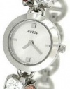 GUESS U11062L1 Crystallized Romance Watch, Silver