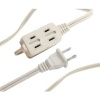 Axis 45502 3 Outlet White Indoor Extension Cord, 6 Feet