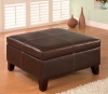 Storage Coffee Ottoman Dark Brown Color