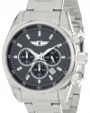 I By Invicta Men's 89083-002 Chronograph Black Dial Stainless Steel Watch