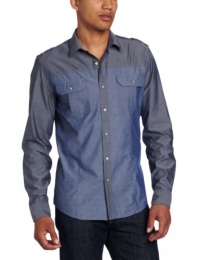 Calvin Klein Jeans Men's Color Block Woven Shirt