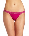 Calvin Klein Women's Naked Glamour Thong with Lace