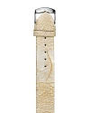 A luxe golden hued watch strap in ostrich leather. Fits size 1, 6 & 21 Philip Stein watch heads.