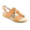 New/Display Easy Spirit Heartbeat Open Toe Wedge Sandals Shoes Beige Womens