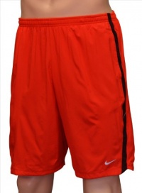 Nike Men's 9 Stretch Woven Running Shorts Red Black