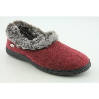 ACORN Women's Chinchilla Collar Slipper Crackleberry