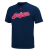 MLB Cleveland Indians Wordmark Navy Basic T-Shirt Navy